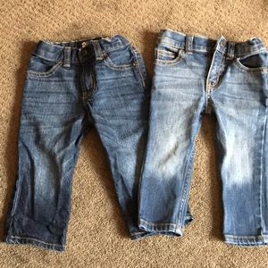EUC, 2 pair baby boy jeans